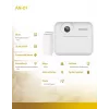 Máquina fotográfica instantânea SAVIO AN-01 para crianças, branca, LCD 6,1 cm (2,4″), MicroSDHC até 32 GB, USB-C, bateria 1200 mAh, sem flash incorporado
