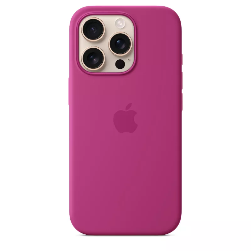 Capa de silicone para Apple iPhone 16 Pro com MagSafe