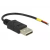 Cabo USB DeLOCK 85250 USB 2.0 0,1 m preto