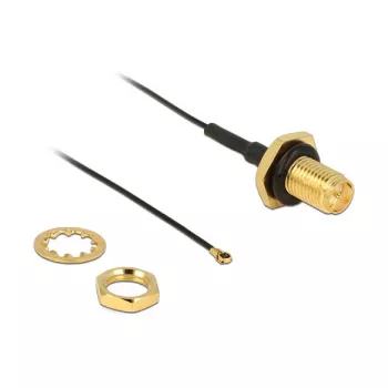 Cabo coaxial DeLOCK 0,2 m RP-SMA/MHF IV