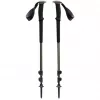 Bastões de trekking Trail, equipamento de fitness preto/verde-azeitona, 1 par, 100–140 cm