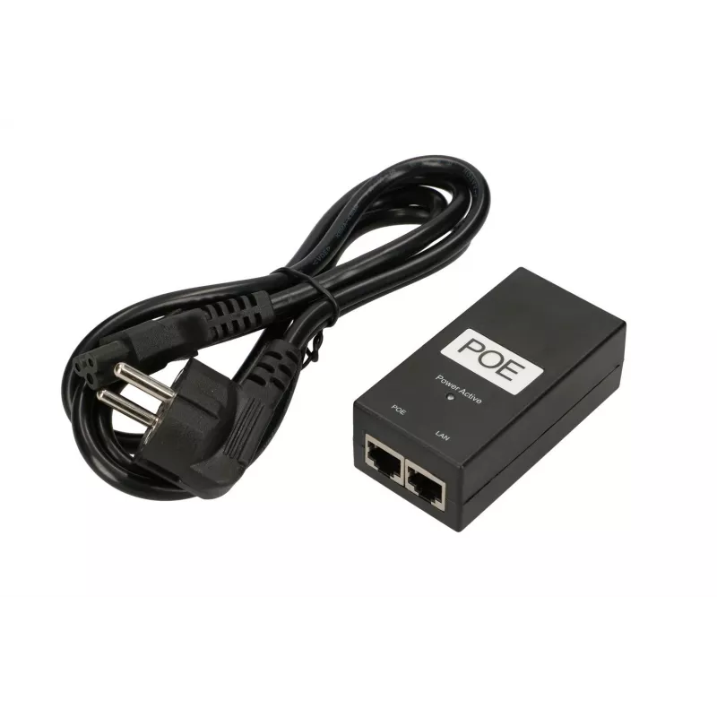 Fonte de alimentação PoE Extralink POE-24-12W 24V 0.5A 12W cabo de alimentação incluído