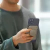 Carteira magnética para cartões UniQ Flixa — compatível com MagSafe, preta (preto azeviche)