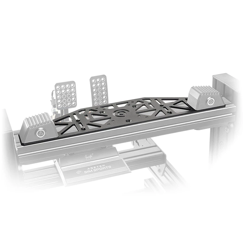 Suporte de montagem Asetek SimSports 460×120×5 mm, aço, preto