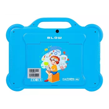 Tablet BLOW KidsTAB10 10,1 polegadas tablet full-size, 10,1 polegadas IPS 1200x1920, Android 12, 4 GB RAM, 64 GB eMCP, 4G (MicroSIM), 6000 mAh, Astral Blue