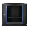 EXTRALINK LITE 9U 530X400 Armário de rack de parede, preto, com prateleira