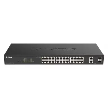 D-Link DGS-1100-26MPV2/E switch de rede Managed L2 Gigabit Ethernet (10/100/1000) Power over Ethernet (PoE) preto