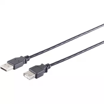 Cabo USB S/CONN 13-24045 USB 2.0 3 m preto