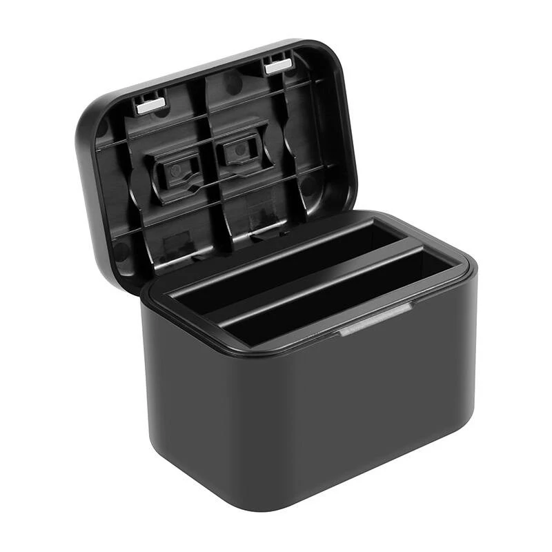 Estojo de carregamento Puluz PU999B para Insta360 X4 — preto, para baterias de câmara e cartões de memória