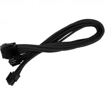 SilverStone SST-PP07-EPS8B cabo de extensão de EPS de 8 pinos para ATX/EPS de 4+4 pinos, 0,3 m, preto