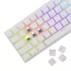 Teclado mecânico gaming White Shark Wakizashi WAKIZASHI-2-US-W-BLUE — layout US, switches azuis