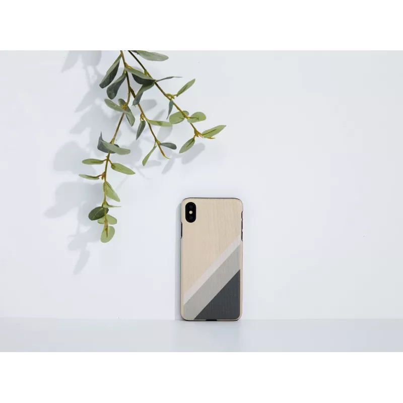 Capa para telemóvel man and wood para iPhone XS Max — fato cinzento, preto