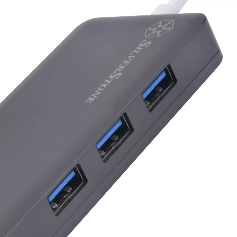 SilverStone SST-EP14C - USB 3.1 Type-C Gen1 para HDMI, 3x USB 3.1 Gen 1 Type-A, 1x USB 3.1 Gen 1 Type-C (carregamento PD 2.0) (SST-EP14C)