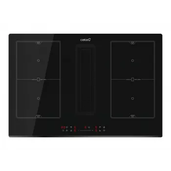 Placa com exaustor CATA | IAS 7024 | Indução | Número de zonas de cozedura 4 | Slider | Preto | CATA | Placa com exaustor | IAS 7024 | Indução | 77 cm | Número de zonas de cozedura