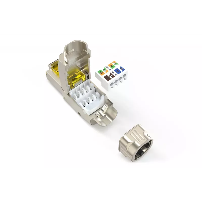 Ficha de campo Digitus CAT 6A DN-93638 AWG 22-27 suporta até 4PPoE