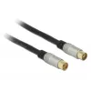 Cabo coaxial RG-6/U DeLOCK 88946 2 m IEC Preto