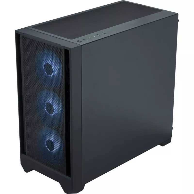 Caixa de PC Silentware Flow 110 A-RGB preto — caixa mid-tower, painel lateral em vidro temperado