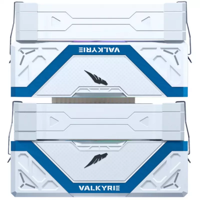 Dissipador de CPU Valkyrie Vind DL125 branco da Valkyrie — modelo VK-AIRDL125W, design leve e durável