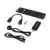 Sintonizador Mini DVB-T2 H.265 HEVC KRUGER & MATZ KM9998, 470–862 MHz, 1 sintonizador, HDMI, USB, 720p