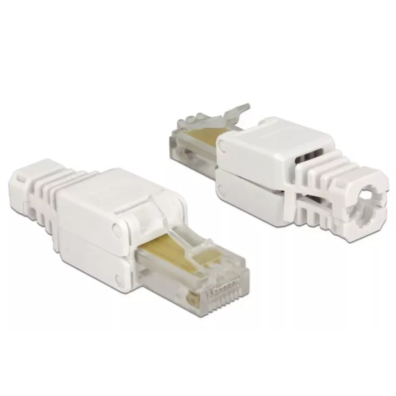 Conector de cabo DeLOCK 86415 RJ-45 branco