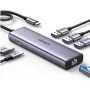 Ugreen 15598 Hub USB 3.2 Gen 1 Type-C HDMI RJ-45 USB 3.0 Prateado