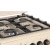 Fogão a gás e elétrico MPM MPM-56-KRM-14, 56 cm, 4 queimadores a gás, forno elétrico, creme