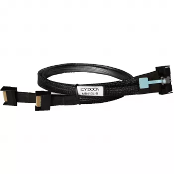 Adaptador de unidade ICY BOX MB413L-B – MCIO 8i SFF-TA-1016 para 2× MCIO 4i SFF-TA-1016