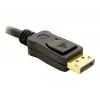 Cabo DisplayPort DeLOCK 82423 1 m macho a macho preto