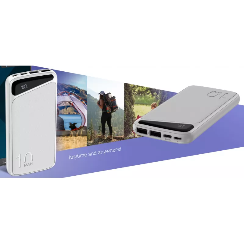 Powerbank portátil Navitel PWR10 MX BRANCO 10000 mAh