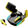 Auscultadores Canyon GTWS-2 sem fios Ear-Hook Gaming USB Type-C Bluetooth com dock de carregamento Amarelo (CND-GTWS2Y)