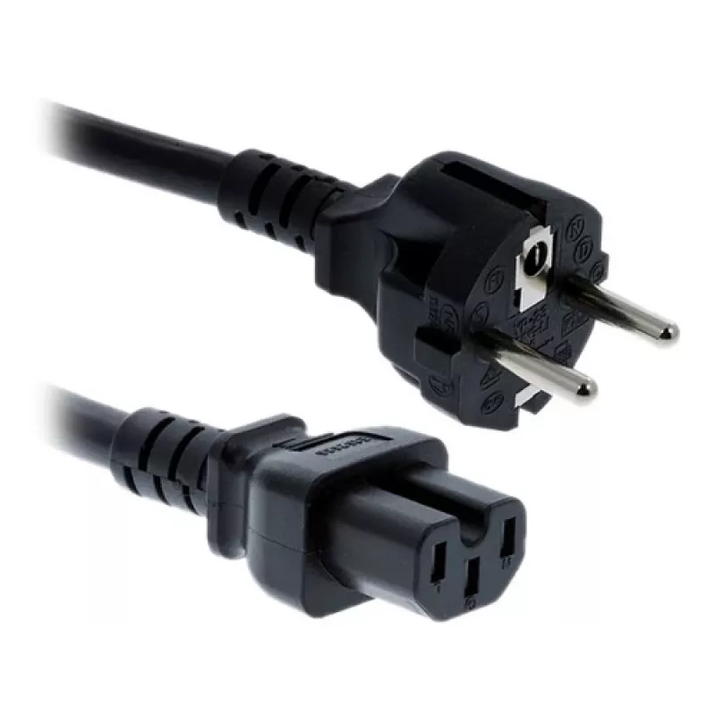 Cabo de alimentação preto 2,5 m Cisco CAB-TA-EU= CEE7/7 ficha C15