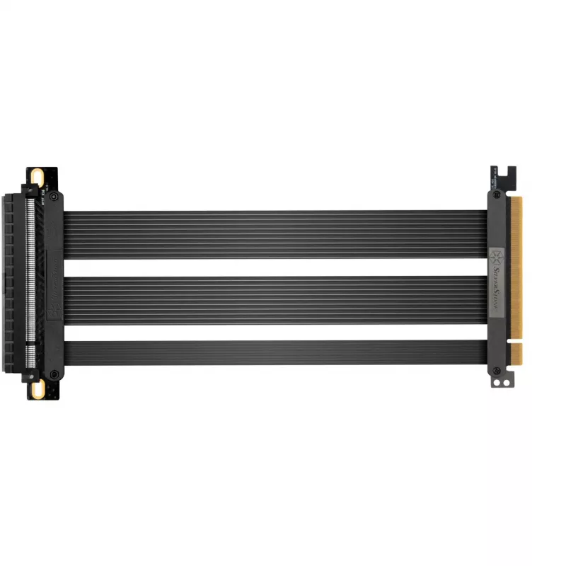 Cabo riser SilverStone SST-RC05-220 PCIe 4.0 x16, 22 cm, preto