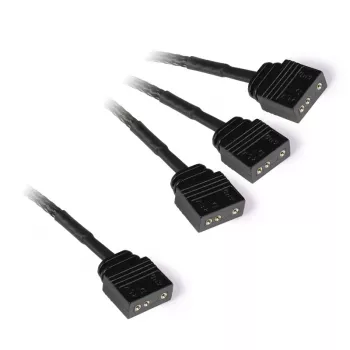Cabo divisor RGB em Y Alphacool 18707 5V preto 600mm