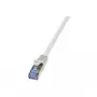 Cabo de rede LogiLink Cat6a S/FTP RJ-45 1,5m cinzento