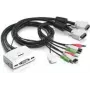 Conjunto de cabos TRENDnet DVI-I, USB e áudio KVM TK-232DV 3m