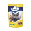 PREVITAL Cat Food Mix 4 Flavors comida húmida para gatos adultos esterilizados, frango, vitela, salmão, aves, 96 x 100 g (9,6 kg)