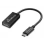 Conversor de áudio e vídeo USB Type-C para DisplayPort MediaRange MRCS235, cabo de 20 cm, preto