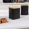 Conjunto de recipientes Salter BW12898EU7, 3 peças, preto, recipientes de armazenamento herméticos para a cozinha
