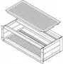 Schroff 21500048 placa de cobertura para montagem em parede lateral, 84 HP, 175 mm de profundidade