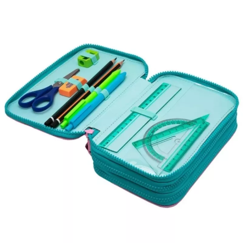 Estojo CoolPack Jumper 3 DREAMS F067654 – estojo de três andares com vários compartimentos