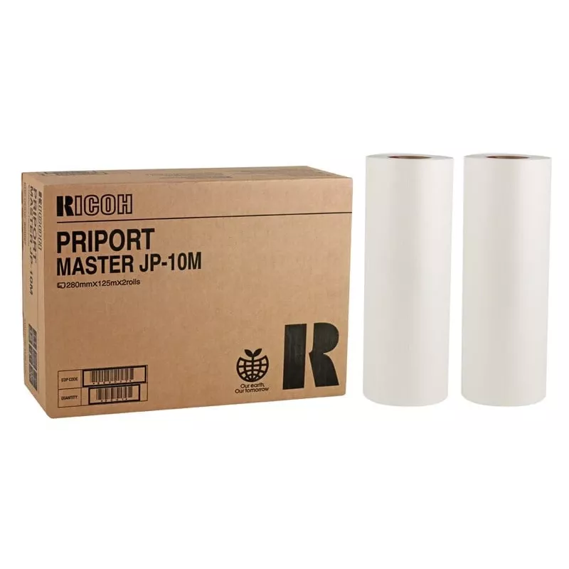 Ricoh Priport Master JP-10M (893027) (2 ROLOS/Pacote) 280x125mm acessório de impressão digital