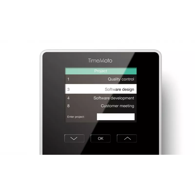 Relógio de ponto Safescan 125-0586 preto impressão digital palavra-passe smartcard