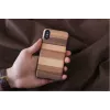 Capa para smartphone man and wood para iPhone X/XS — capa de proteção preta