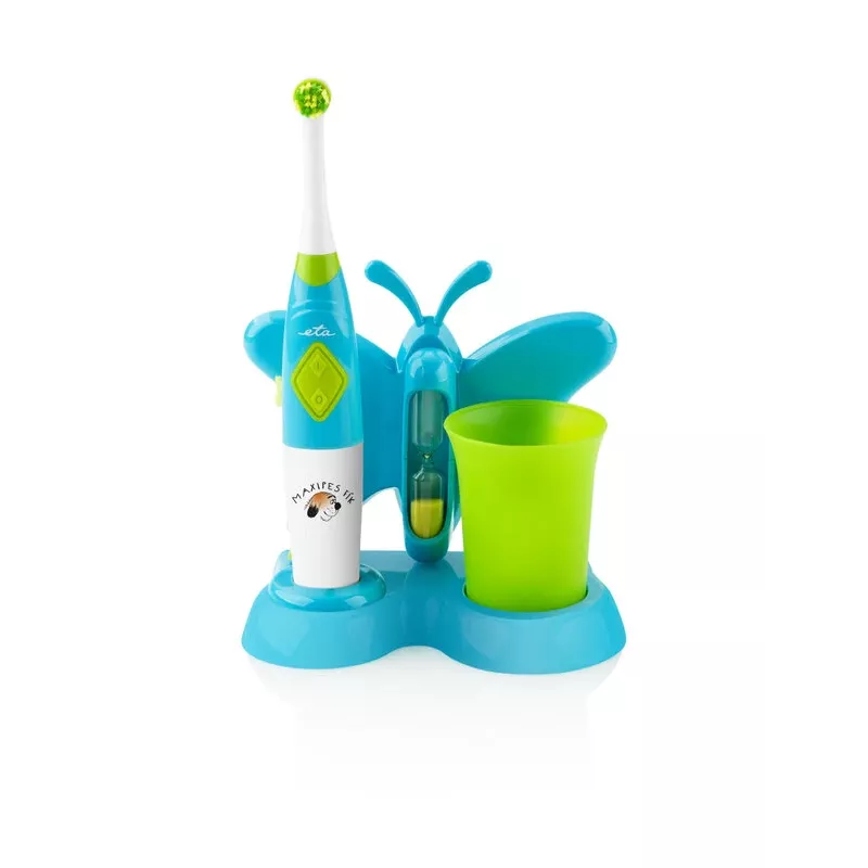 Escova de dentes para criança rotativa-oscilante Eta Zahnfee 1294 90080 azul verde branco
