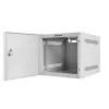 Lanberg WF10-2304-00S armário rack de parede de 10 polegadas 4U, 280×310×247 mm, porta metálica, carga 20 kg, IP20, flat pack, cinzento