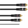 Cabo RCA Omnitronic 3020940N 2x2 com terra 1,5 m