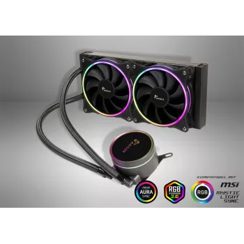 Arrefecedor Inter-Tech Refrigeração líquida CPU Argus Iceman LC-240 RGB