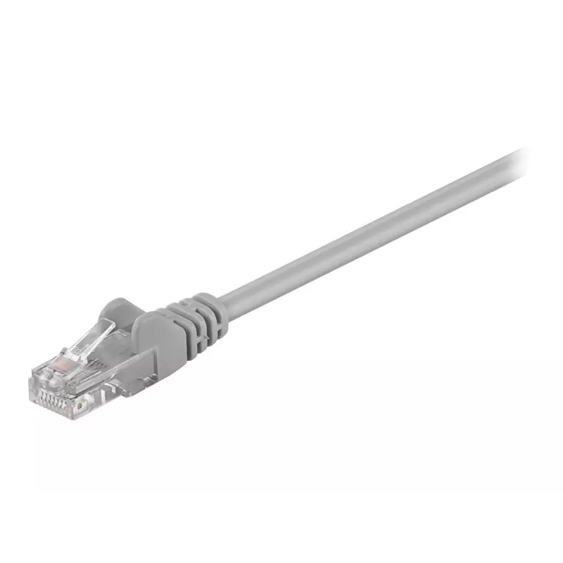 Wentronic Goobay - Cabo de patch - RJ-45 (M) para RJ-45 (M) - 25,0 m - UTP - CAT 5e - moldado - cinzento (95635)