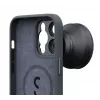 ShiftCam AC-CA-14PR-CH-EF capa protetora com suporte para lente para iPhone 14 Pro, MagSafe, charcoal