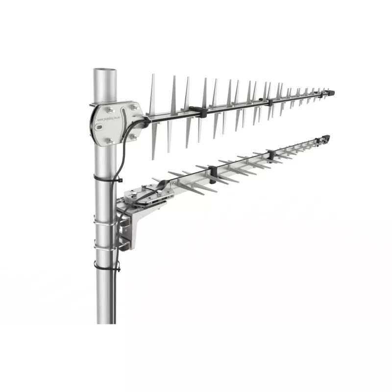Antena Poynting LTE/GSM para mastro A-LPDA-0092 prateada SMA (M) LoRa Helium 11dbi Yagi/Mastro SMA -Macho 7m cabo